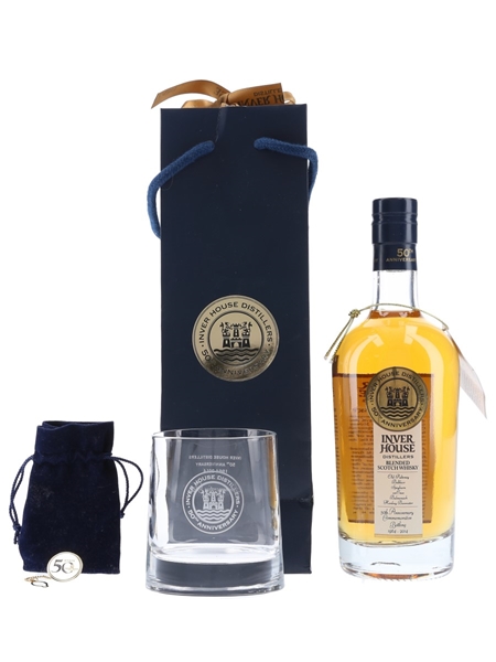 Inver House Distillers 50th Anniversary 1964-2014 - Includes Glass & Pin Badge 50cl / 50%