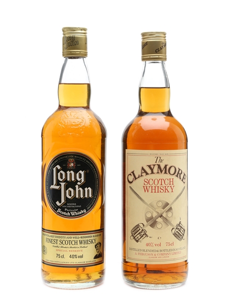 The Claymore & Long John Bottled 1980s 2 x 75cl