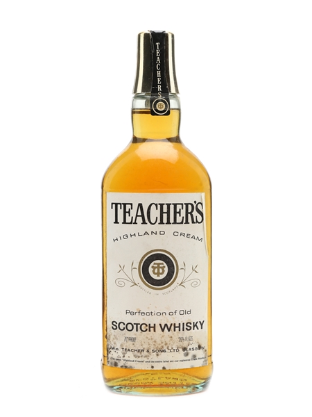 Teacher's Highland Cream Bottled 1970s 75cl