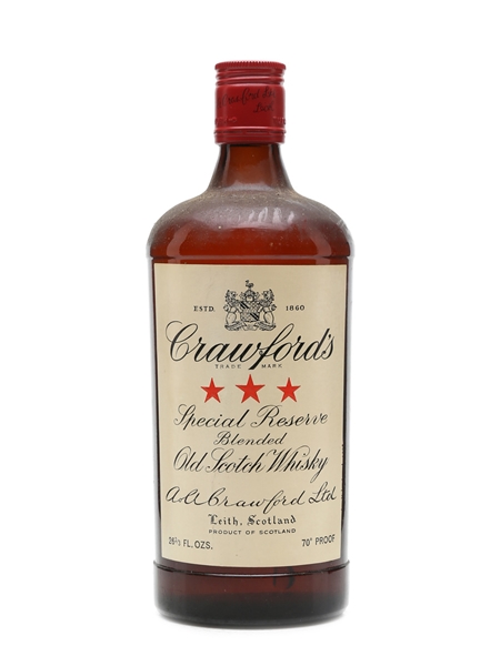 Crawford's 3 Star Bottled 1970s 75cl