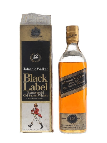 Johnnie Walker Black Label 12 Year Old Bottled 1970s - Blandy Brothers 75cl / 43%