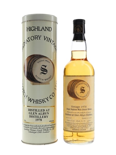 Glen Albyn 1978 24 Year Old Bottled 2002 - Signatory Vintage 70cl / 43%