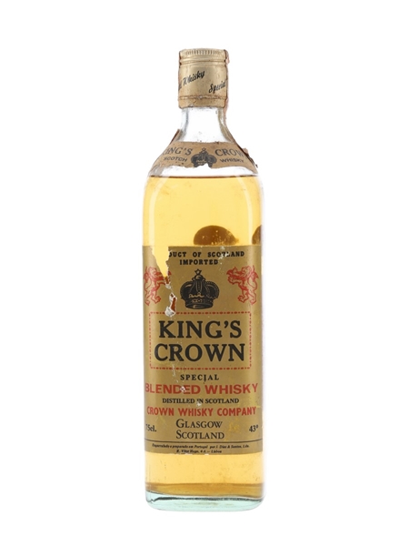 King's Crown Bottled 1970s - J Dias & Santos 75cl / 43%