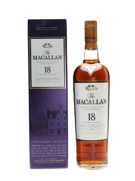 Macallan 18 Years Old 1991 and Earlier 70cl / 43%