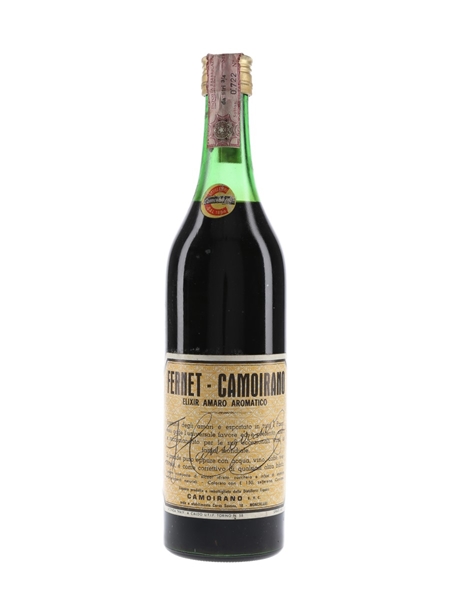 Fernet Camoirano Elixir Amaro Aromatico Bottled 1960s 75cl / 45%