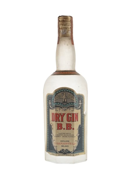 Ramazzotti B. B. Dry Gin Bottled 1960s 100cl / 45%