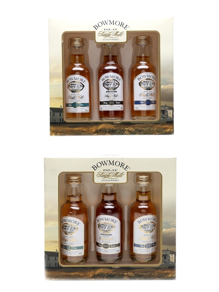 Bowmore Set 12, Darkest & 17 Years Old 6 x 5cl