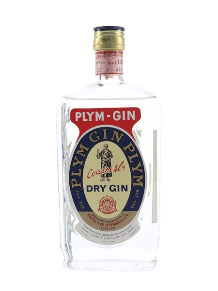 Coates & Co. Plym-Gin Bottled 1960s - Stock 75cl / 46%