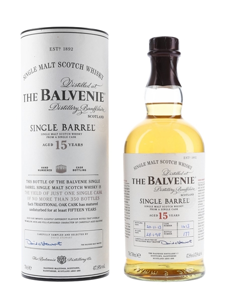 Balvenie 1998 Single Barrel 15 Year Old - Bottled 2013 70cl / 47.8%