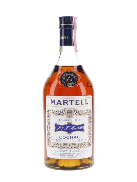 Martell 3 Star Bottled 1960s-1970s - The Jos Garneau 75cl / 40%