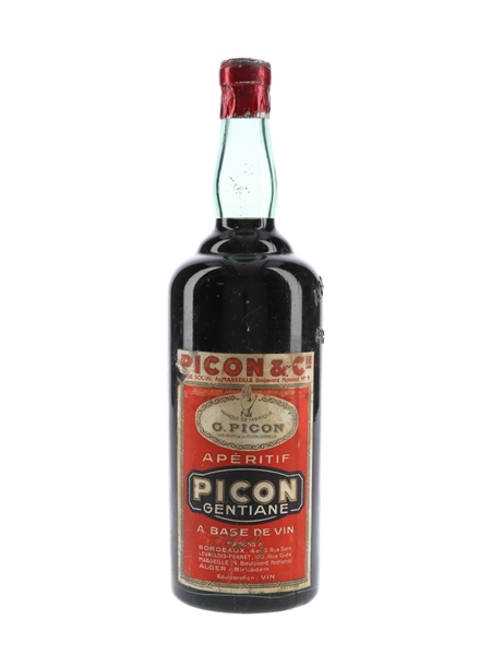 Picon Gentiane Aperitif Bottled 1950s 100cl