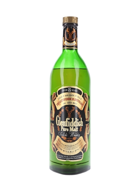 Glenfiddich 8 Year Old Pure Malt Bottled 1970s 100cl / 43%