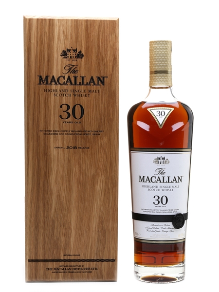 Macallan 30 Year Old Annual 2018 Release 70cl / 43%