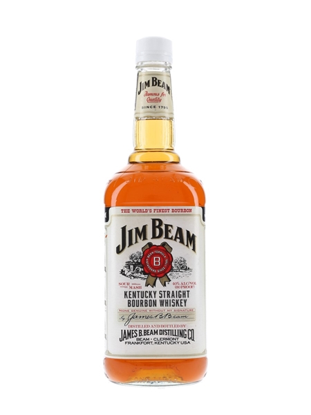 Jim Beam White Label 4 Year Old Bottled 1990s 100cl / 40%