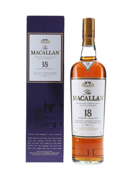 Macallan 18 Year Old Annual 2017 Release 70cl / 43%