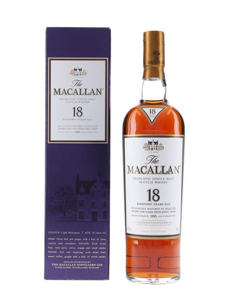 Macallan 18 Year Old 1995 And Earlier 70cl / 43%