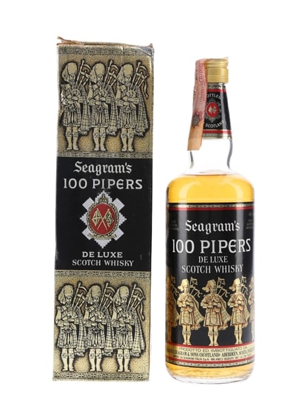 Seagram's 100 Pipers Bottled 1980s - Seagram Italia 75cl / 40%