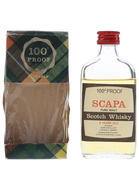 Scapa 8 Year Old 100 Proof Bottled 1970s - Gordon & MacPhail 5cl / 57%