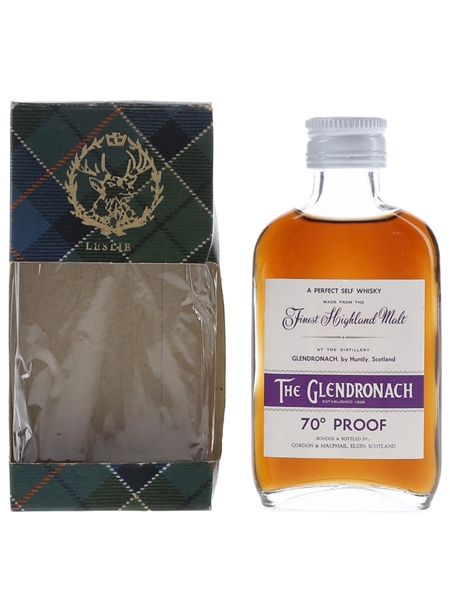 Glendronach Finest Highland Malt Bottled 1970s - Gordon & MacPhail 5cl / 40%