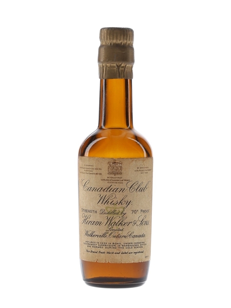 Hiram Walker Canadian Club Bottled 1930s-1940s 5cl / 40%