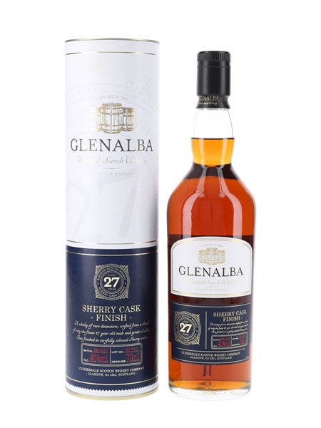 Glenalba 27 Year Old Sherry Cask Finish - Clydesdale Scotch Whisky Co. 70cl / 40%