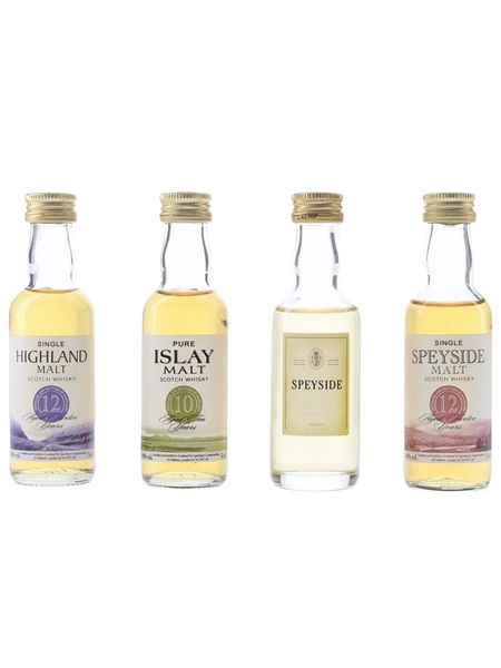 Sainsbury's & St Michael Scotch Whisky  4 x 5cl