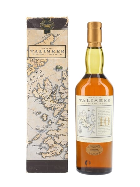 Talisker 10 Year Old Bottled 1990s - Map Label 70cl / 45.8%