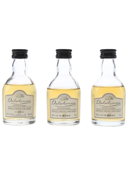 Dalwhinnie 15 Year Old Bottled 1980s-1990s 3 x 5cl / 43%