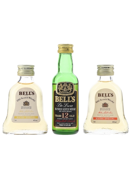 Assorted Bell's Scotch Whisky 2 x Bell's Extra Special, Bell's 12 Year Old De Luxe 3 x 5cl / 40%