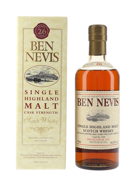 Ben Nevis 1970 26 Year Old - Cask No. 4539 70cl / 51.2%