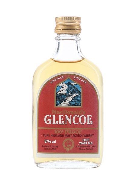 MacDonald's Glencoe 8 Year Old 100 Proof Bottled 1970s 5cl / 57%