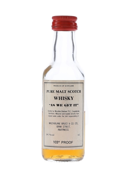 Macallan Glenlivet 103 Proof As We Get It - Macfarlane Bruce & Co. 5cl / 59.7%