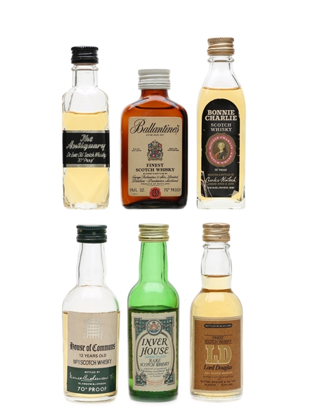 Assorted Blended Scotch Whisky Bottled 1970s 4.7 & 5cl / 40%