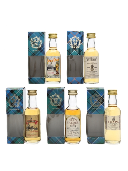 Assorted Single Malt G&M Incl. Glen Calder 40 Years Old 5 x 5cl