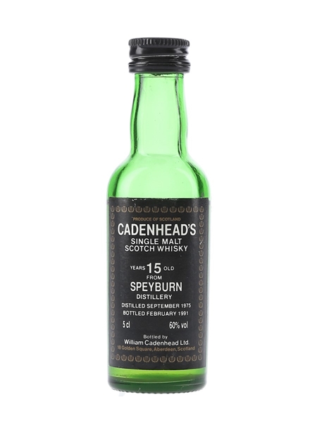 Speyburn 1975 15 Year Old - Cadenhead's 5cl / 60%