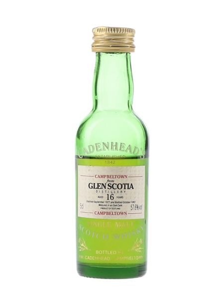 Glen Scotia 1977 16 Year Old - Cadenhead's 5cl / 57.6%