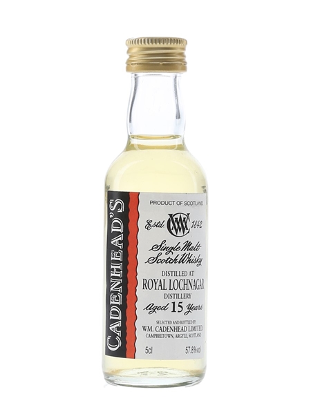 Royal Lochnagar 15 Year Old Cadenhead's 5cl / 57.8%