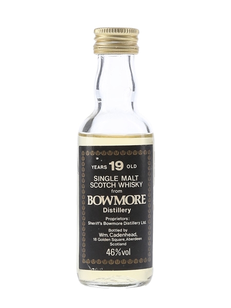 Bowmore 19 Year Old Bottled 1980s - Cadenhead's 5cl / 46%