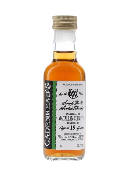 Macallan - Glenlivet 19 Year Old Cadenhead's 5cl / 56.2%