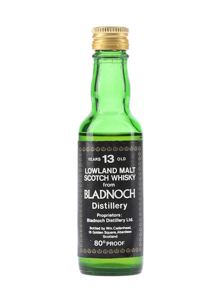 Bladnoch 13 Year Old Bottled 1970s - Cadenhead's 5cl / 46%