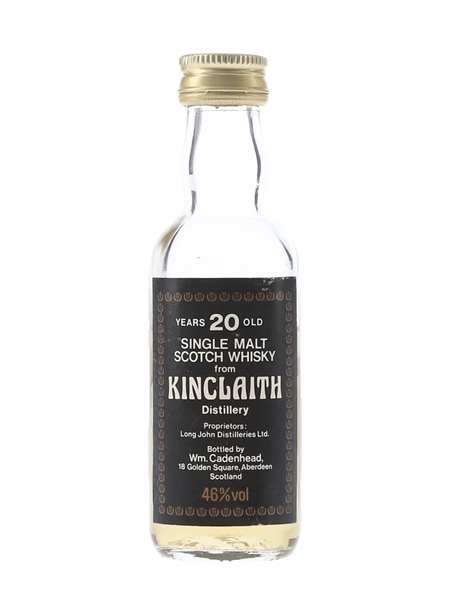 Kinclaith 20 Year Old Bottled 1980s - Cadenhead's 5cl / 46%