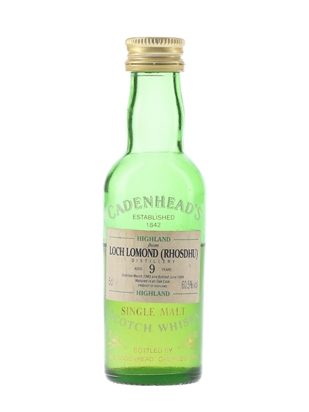 Loch Lomond - Rhosdhu 1985 9 Year Old - Cadenhead's 5cl / 60.5%