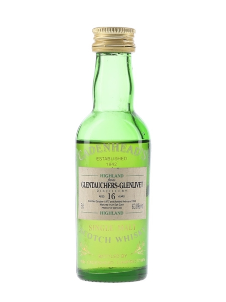 Glentauchers Glenlivet 1977 16 Year Old - Cadenhead's 5cl / 63.8%