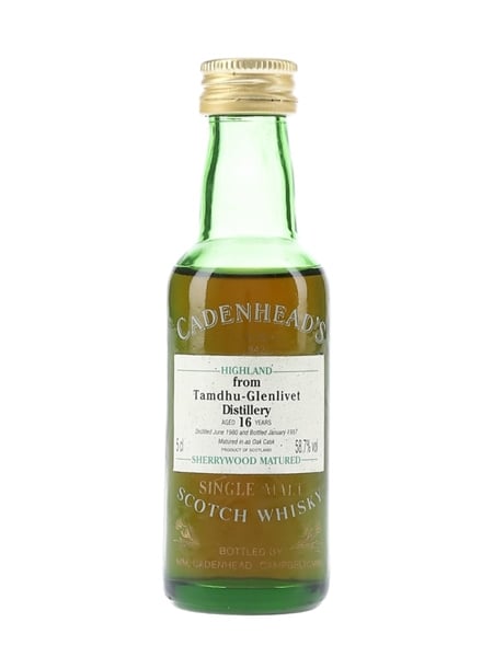 Tamdhu Glenlivet 1980 16 Year Old - Cadenhead's 5cl / 58.7%