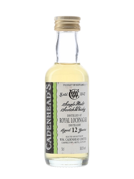 Royal Lochnagar 12 Year Old Cadenhead's 5cl / 58.5%