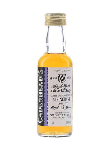 Springbank 12 Year Old Cadenhead's 5cl / 54.1%