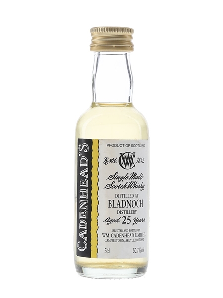 Bladnoch 25 Year Old Cadenhead's 5cl / 50.7%