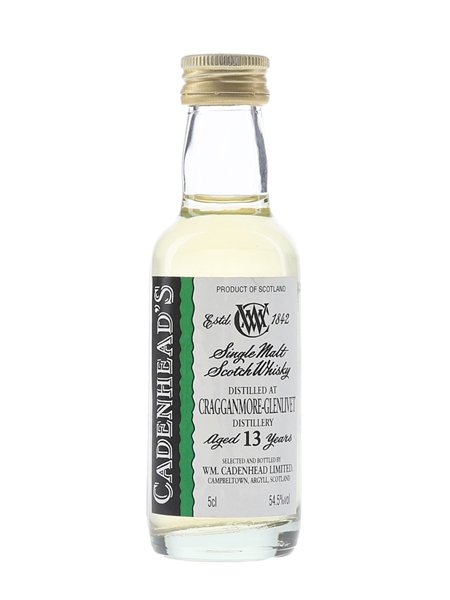 Cragganmore Glenlivet 13 Year Old Cadenhead's 5cl / 54.5%