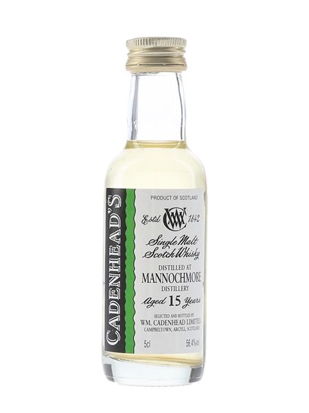 Mannochmore 15 Year Old Cadenhead's 5cl / 56.4%