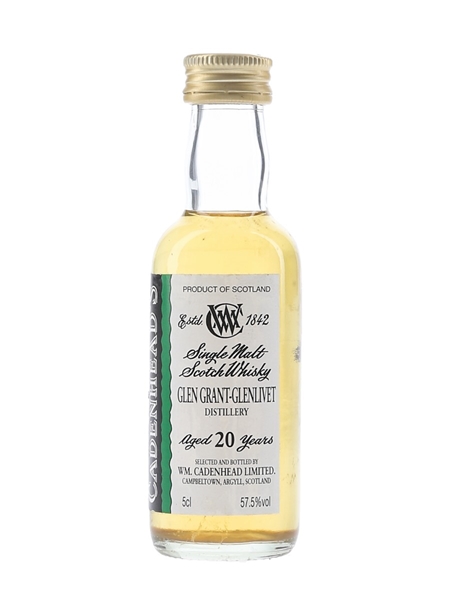 Glen Grant Glenlivet 20 Year Old Cadenhead's 5cl / 57.5%